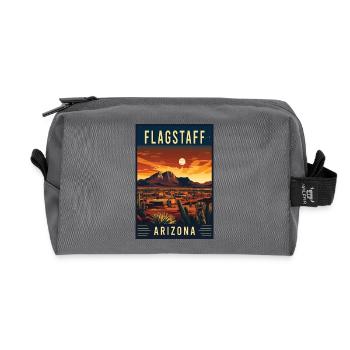 Entdecken Sie die landschaftliche Schönheit von Flagstaff in Arizona - Recycelte Kulturtasche - Anthrazit - Vorne