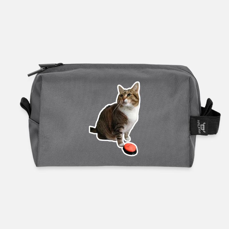 Missty, ich liebe dich, ohne zu schreiben - Recycelte Kulturtasche - Anthrazit