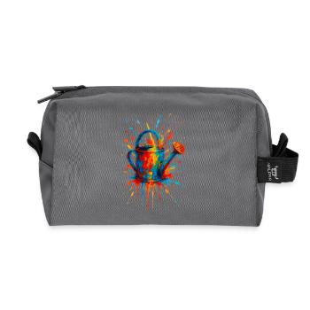 Arrosoir Splatter - Splash Art Potager - Trousse de toilette en tissu recyclé - anthracite - Devant