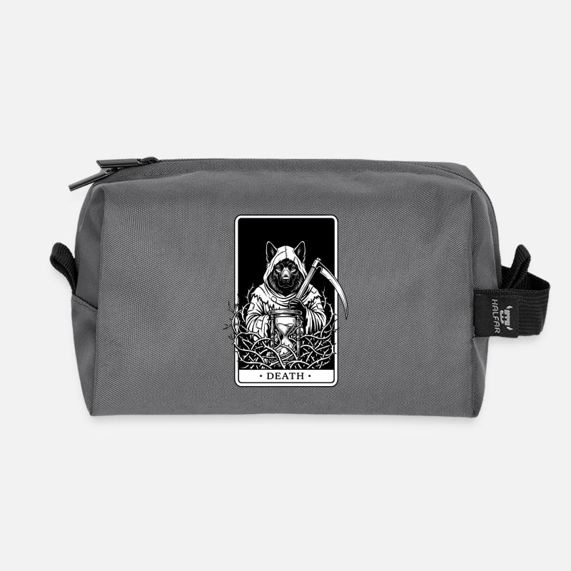 Eurasier | Death | Tarot - Recycelte Kulturtasche - Anthrazit