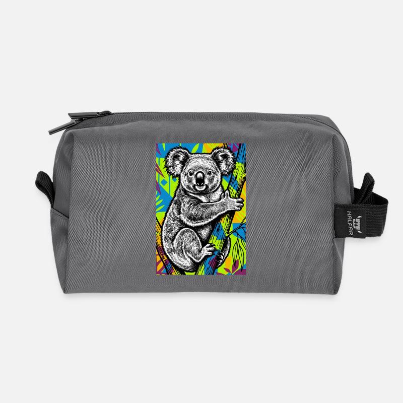 Koala - Recycelte Kulturtasche - Anthrazit
