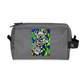 Koala - Recycelte Kulturtasche - Anthrazit - Vorne
