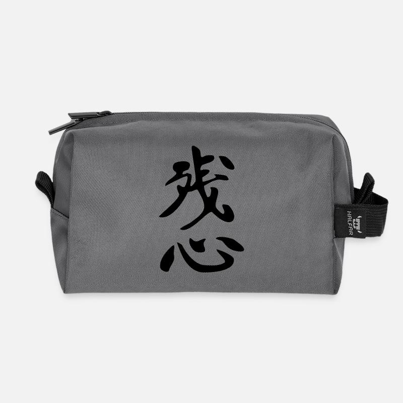 Zanshin - Kanji - Recycelte Kulturtasche - Anthrazit