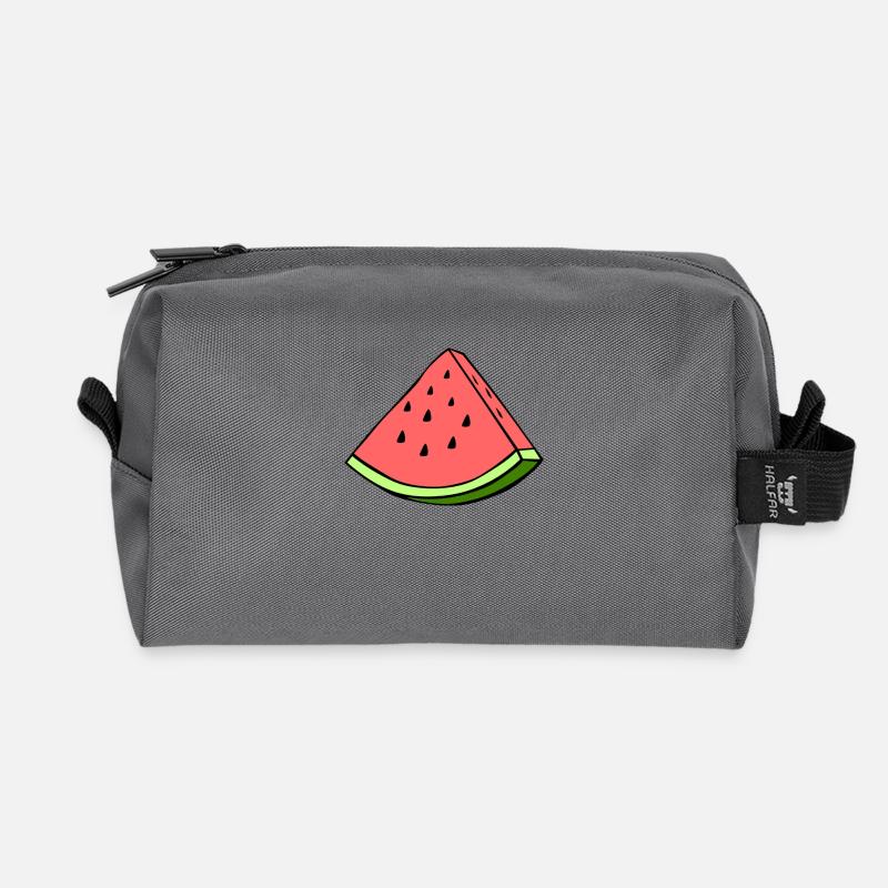 watermelon - Recycelte Kulturtasche - Anthrazit