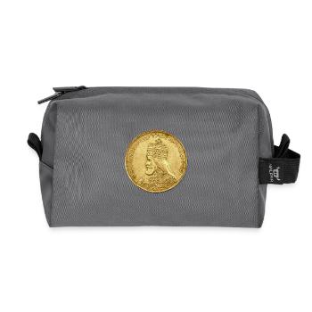 Haile Selassie I Jah Rastafari Rasta Reggae Roots - Recycled Toiletry Zip Bag - anthracite - Front