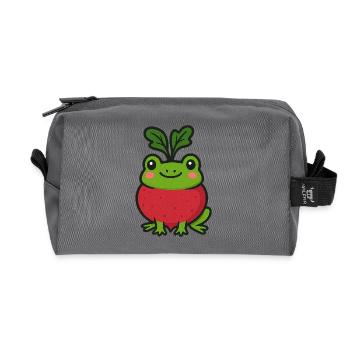 Sir Rübenquak - Recycled Toiletry Zip Bag - anthracite - Front