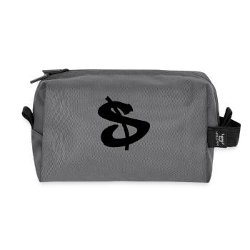 dollar sign - Trousse de toilette en tissu recyclé - anthracite - Devant