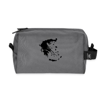 Grèce - Trousse de toilette en tissu recyclé - anthracite - Devant
