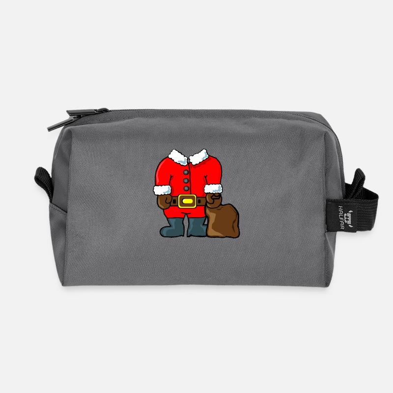 Santa Claus (no head) - Recycled Toiletry Zip Bag - anthracite