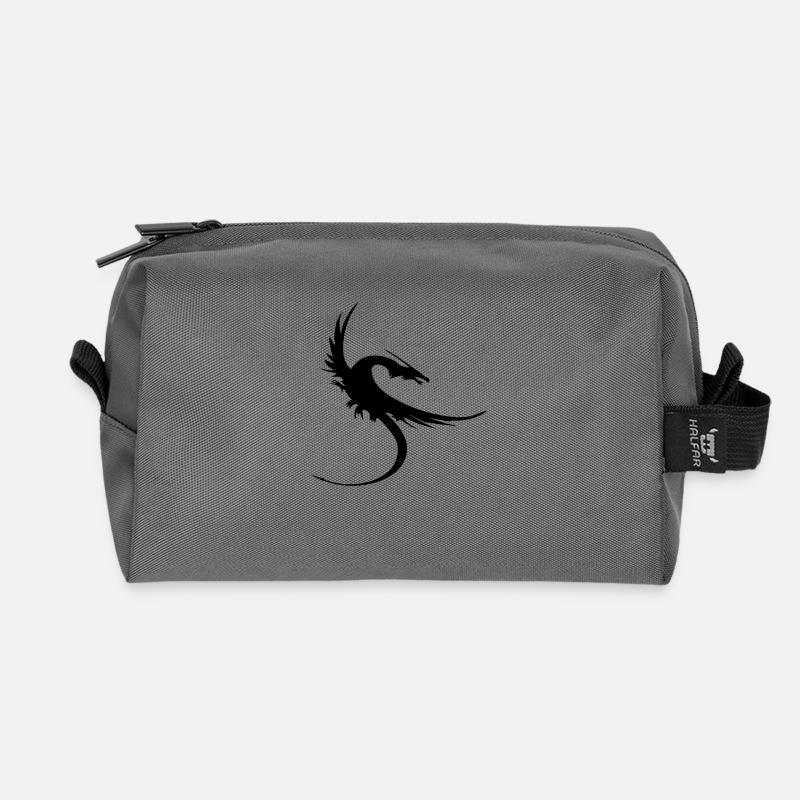 drachen - Recycelte Kulturtasche - Anthrazit