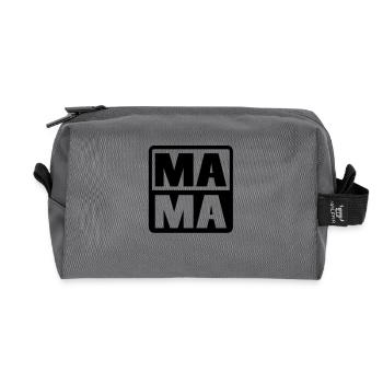 MAMA - Trousse de toilette en tissu recyclé - anthracite - Devant
