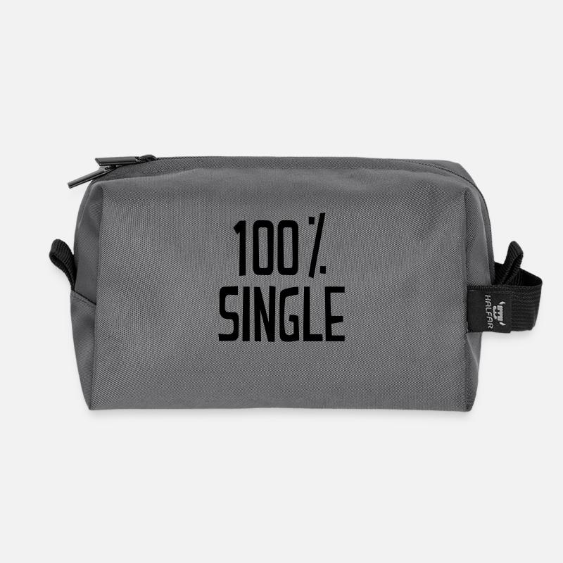 Single - Recycelte Kulturtasche - Anthrazit