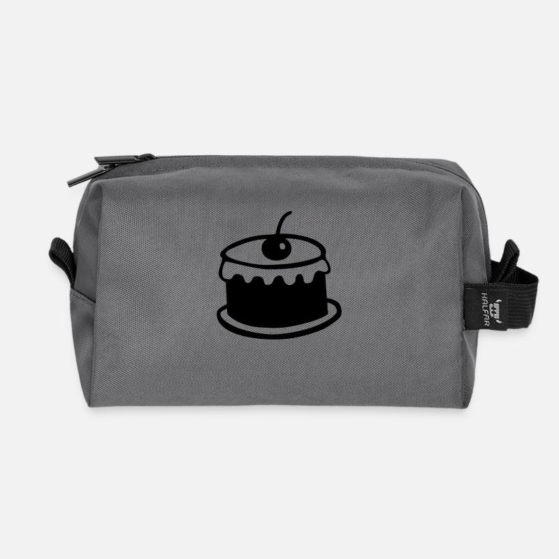 Kirsch kuchen - Recycelte Kulturtasche - Anthrazit