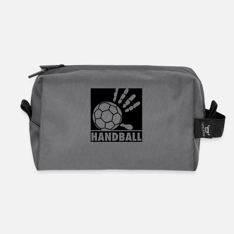 Handball - Recycelte Kulturtasche - Anthrazit