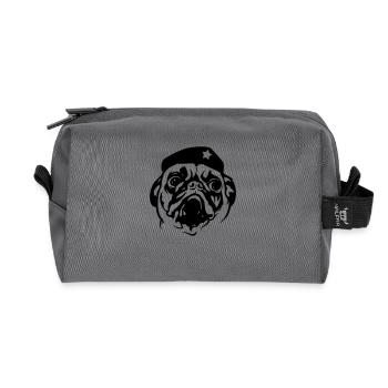 Comandante Pug - Trousse de toilette en tissu recyclé - anthracite - Devant