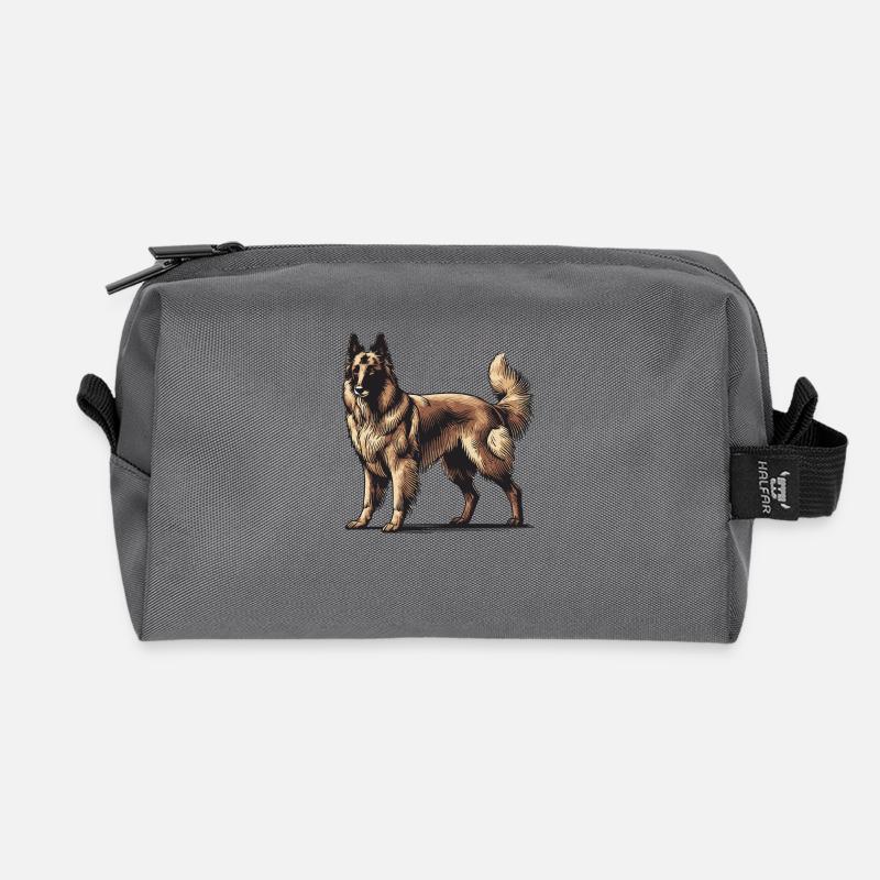 Sheepdog - Recycled Toiletry Zip Bag - anthracite