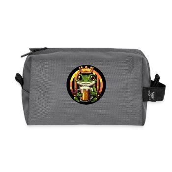 Echse Bier - Recycelte Kulturtasche - Anthrazit - Vorne