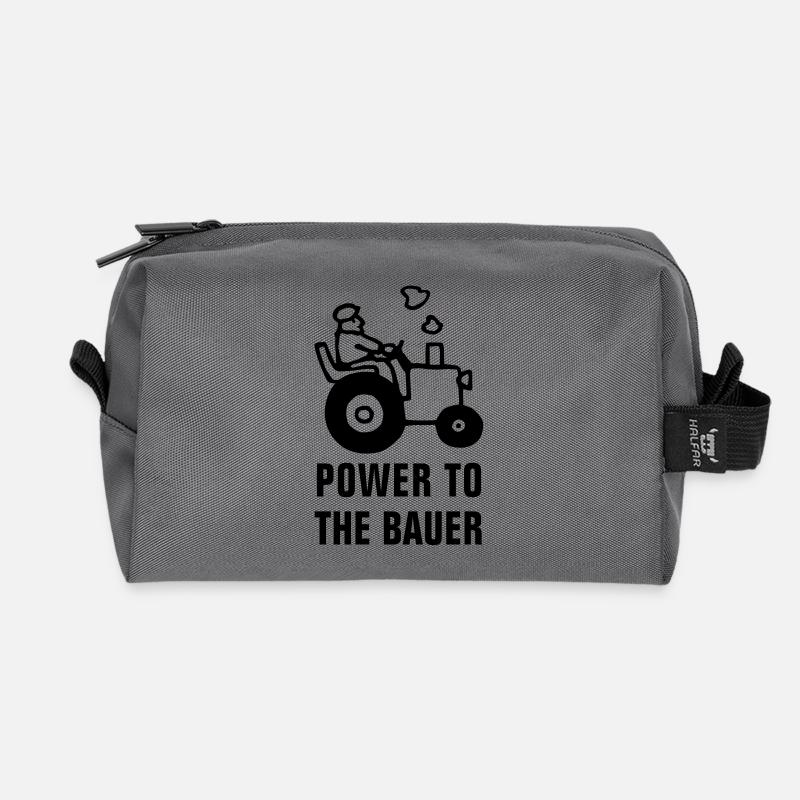 power_to_the_bauer_072011_b_1c - Recycelte Kulturtasche - Anthrazit
