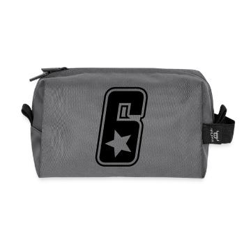 N ° 6 - Trousse de toilette en tissu recyclé - anthracite - Devant