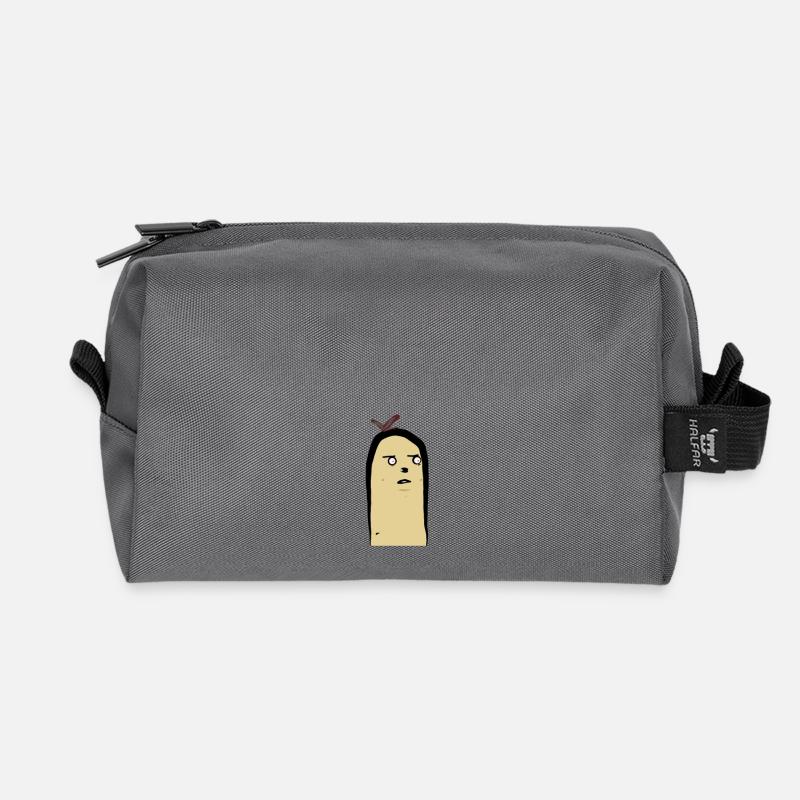Can´t been unseen - Recycled Toiletry Zip Bag - anthracite