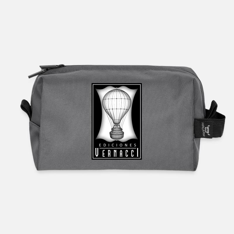 Vernacci edition logo - Recycled Toiletry Zip Bag - anthracite