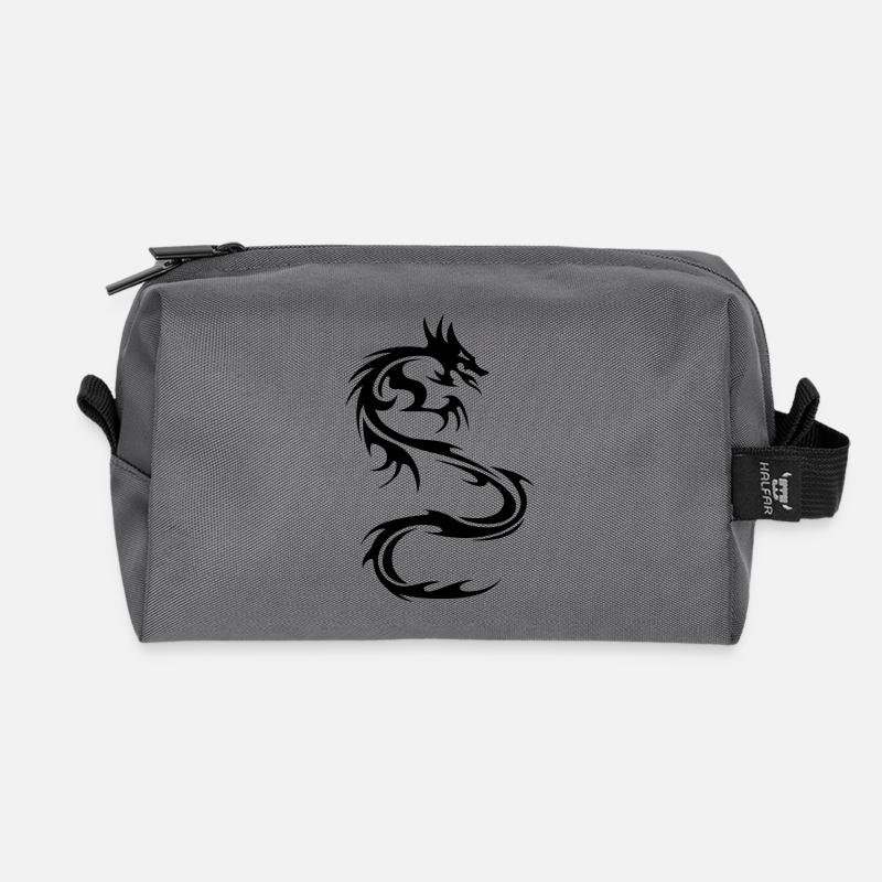 Drachen - Recycelte Kulturtasche - Anthrazit