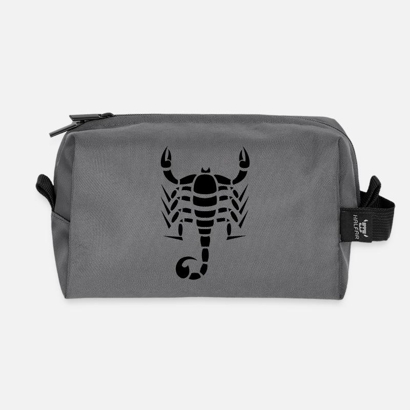 Skorpion - Recycelte Kulturtasche - Anthrazit