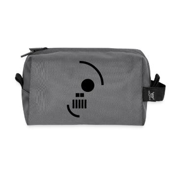Skull - Recycelte Kulturtasche - Anthrazit - Vorne