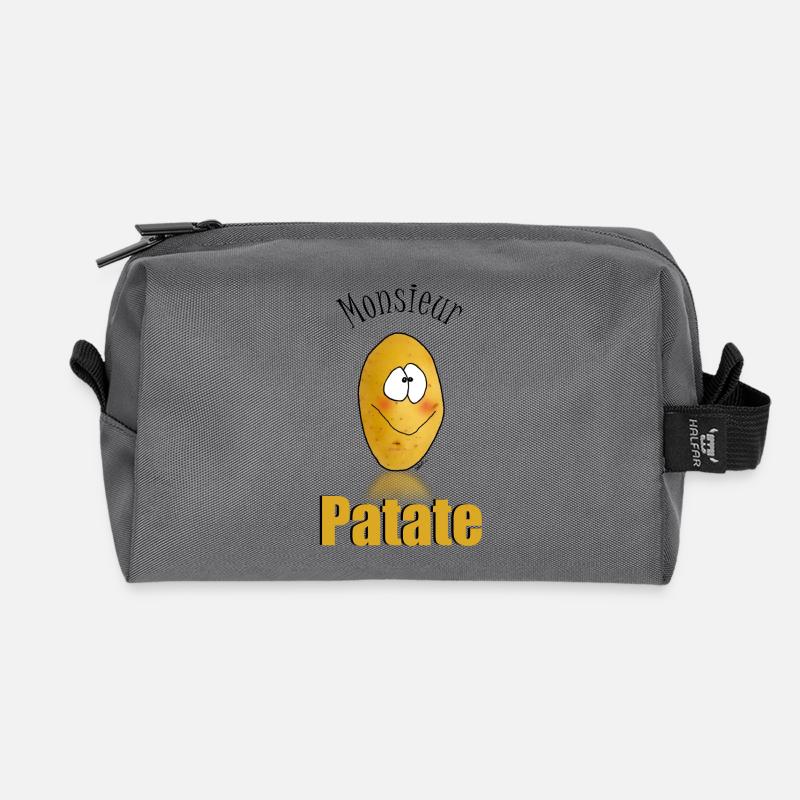 Mr Patate - Recycelte Kulturtasche - Anthrazit