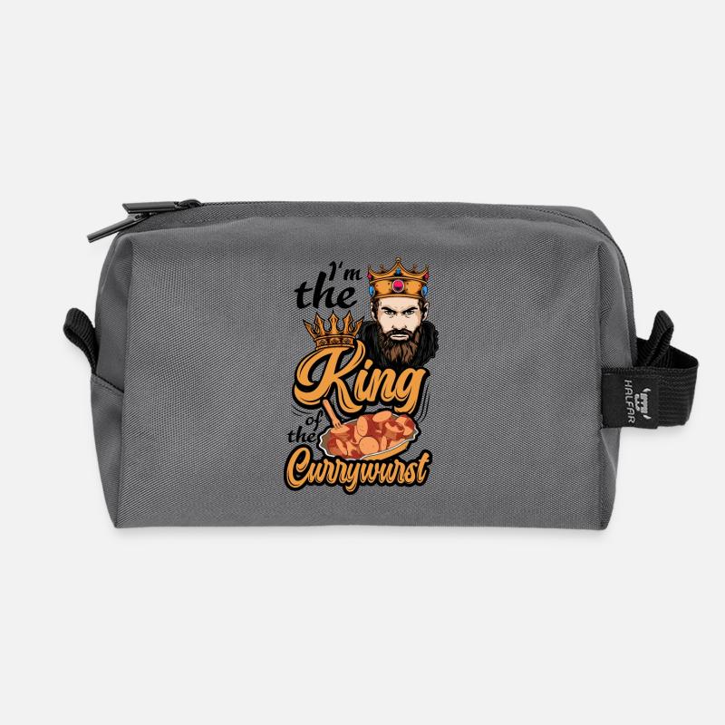 I‘m the King of the Currywurst - Recycelte Kulturtasche - Anthrazit