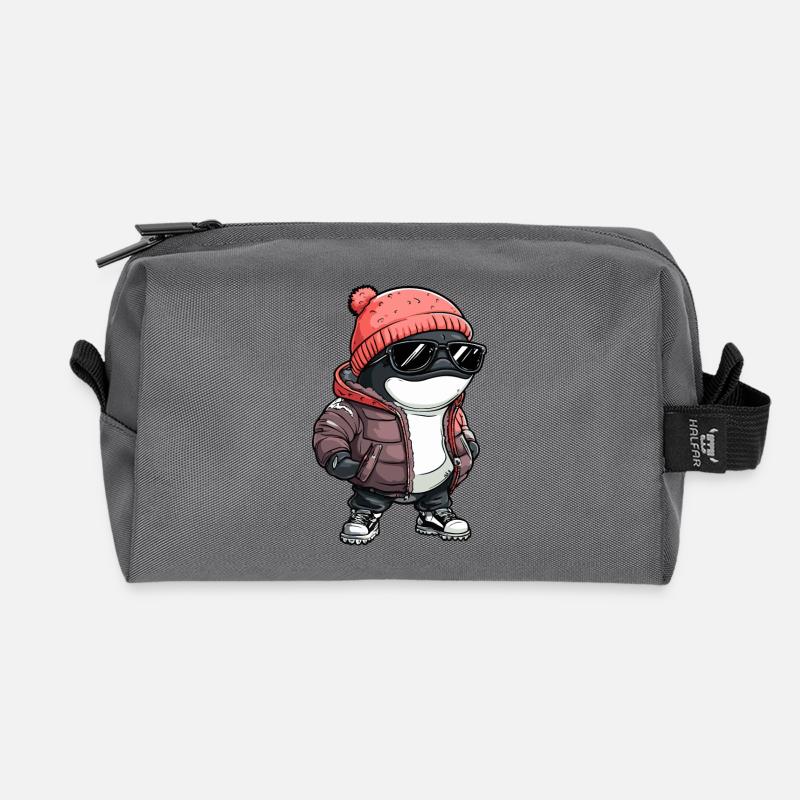 Wal Winter - Recycelte Kulturtasche - Anthrazit