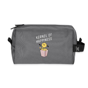 Noyau du bonheur - Trousse de toilette en tissu recyclé - anthracite - Devant