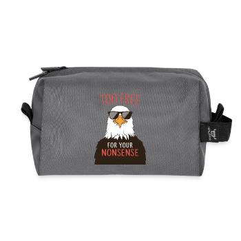 Too Free for Your Nonsense - Recycled Toiletry Zip Bag - anthracite - Front