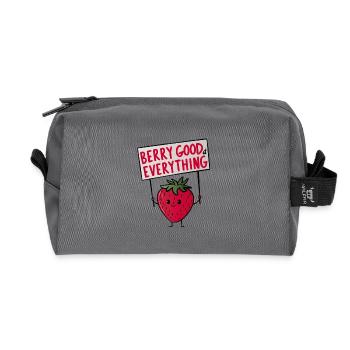 Berry bon à tout - Trousse de toilette en tissu recyclé - anthracite - Devant