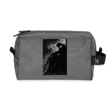 Poster Illustration Chevalier - Trousse de toilette en tissu recyclé - anthracite - Devant