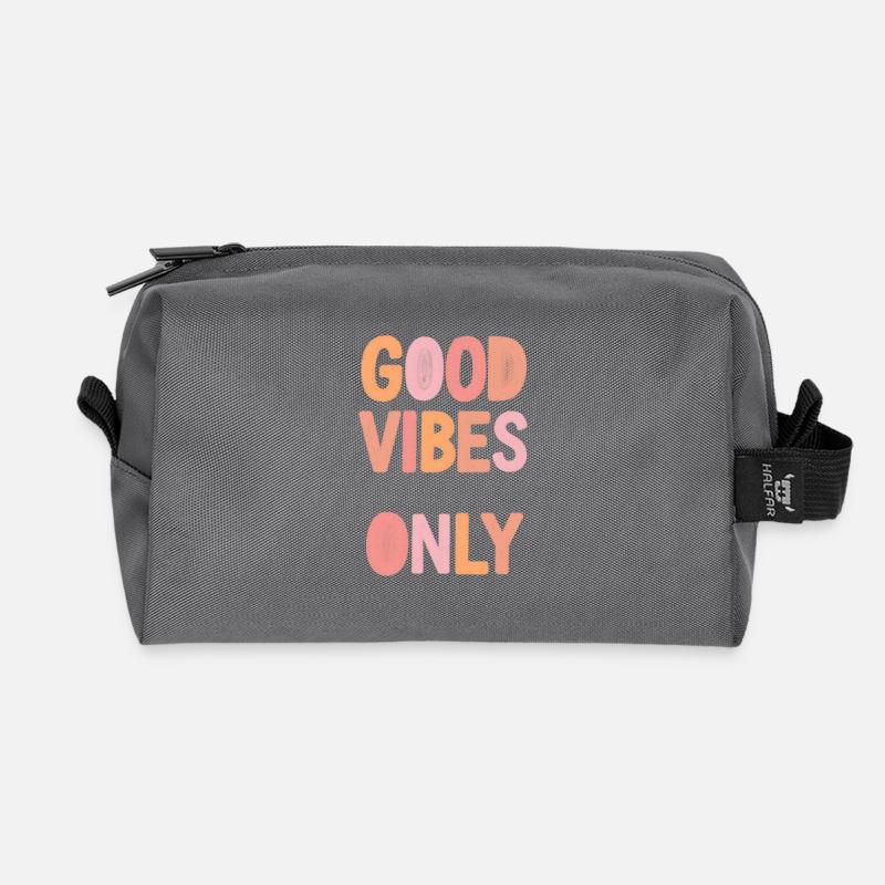 Pastell Statement Art - Recycelte Kulturtasche - Anthrazit