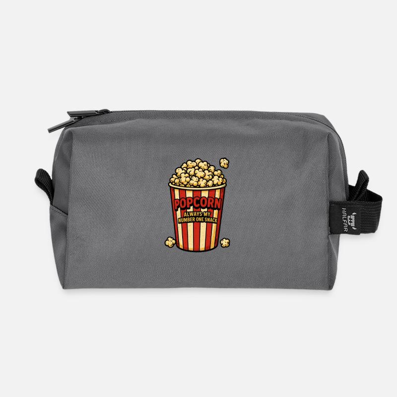 POP-CORN - Trousse de toilette en tissu recyclé - anthracite