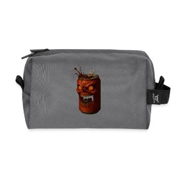 Wütige Horror Dose - Recycelte Kulturtasche - Anthrazit - Vorne