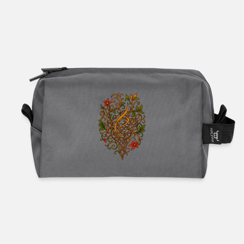 Elanmi Ornament - Recycelte Kulturtasche - Anthrazit