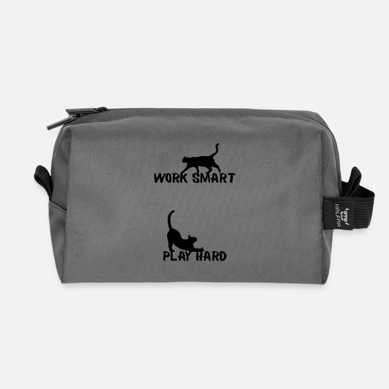 Work smart - Recycelte Kulturtasche - Anthrazit