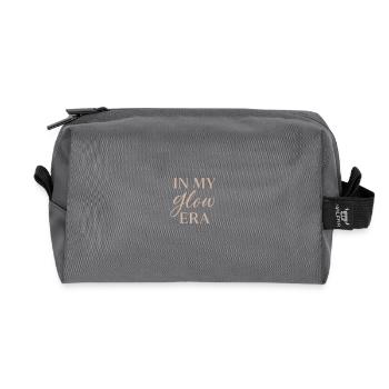 In my Glow era - Recycled Toiletry Zip Bag - anthracite - Front