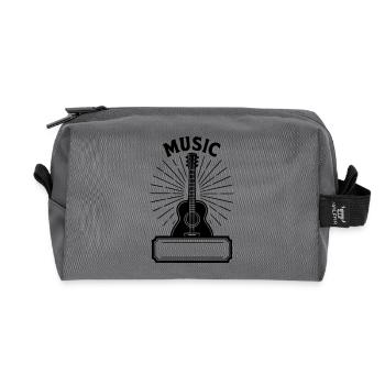 Musik - Nachname - Recycelte Kulturtasche - Anthrazit - Vorne