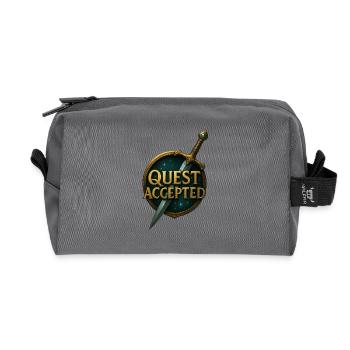 Quest_Accepted - Recycelte Kulturtasche - Anthrazit - Vorne