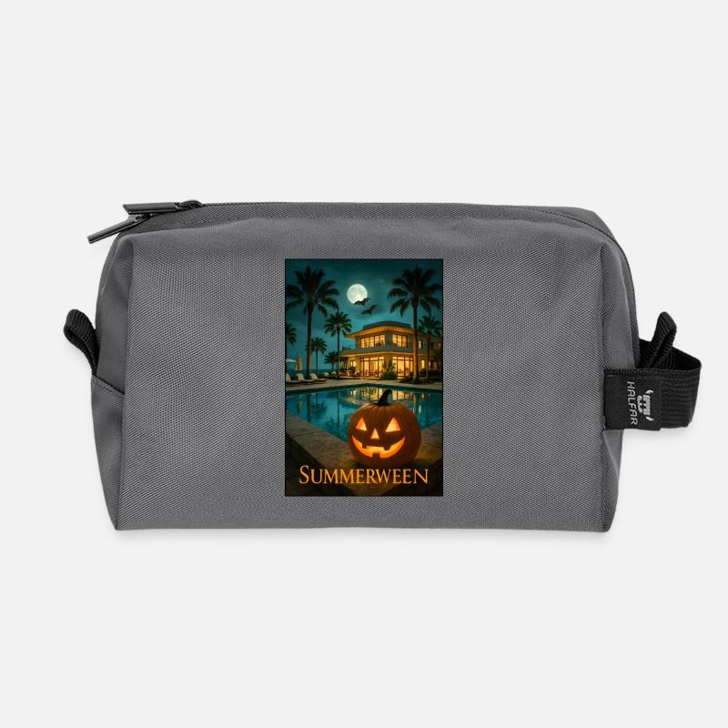 Sommerween - Recycelte Kulturtasche - Anthrazit