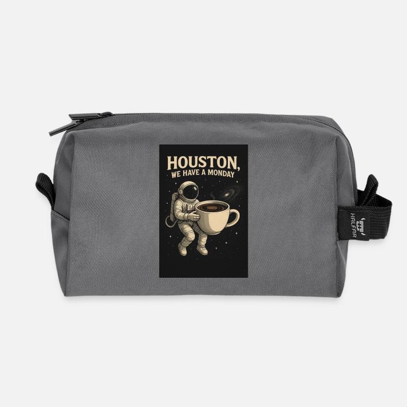 Houston Astronaut Kaffee-Abenteuer - Recycelte Kulturtasche - Anthrazit