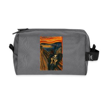 Der Schrei Papillon Jesko - Recycelte Kulturtasche - Anthrazit - Vorne
