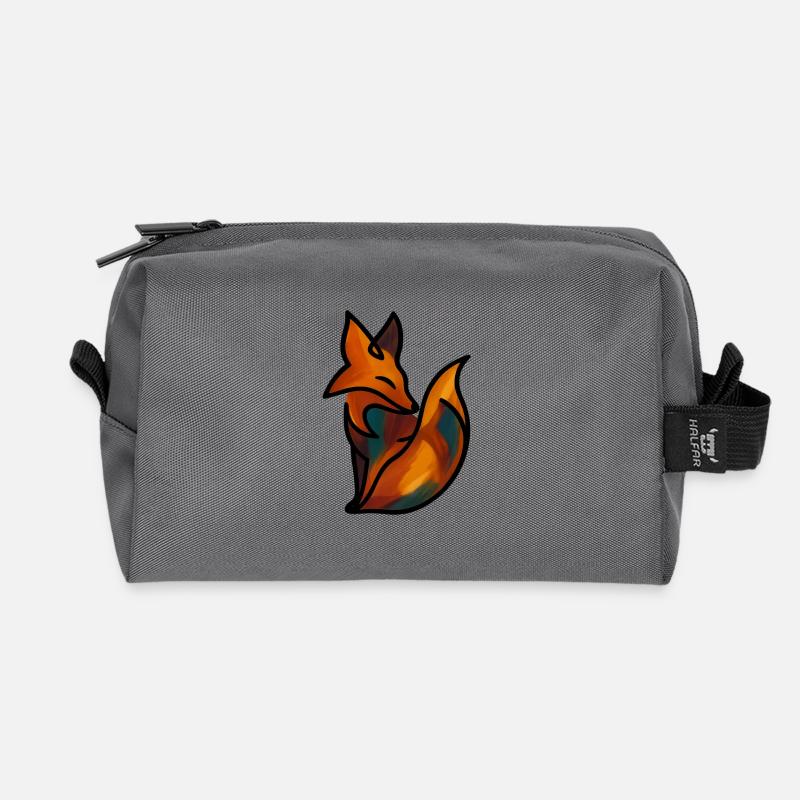 The Fox - Recycelte Kulturtasche - Anthrazit