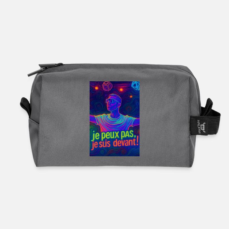 Techno - Recycelte Kulturtasche - Anthrazit