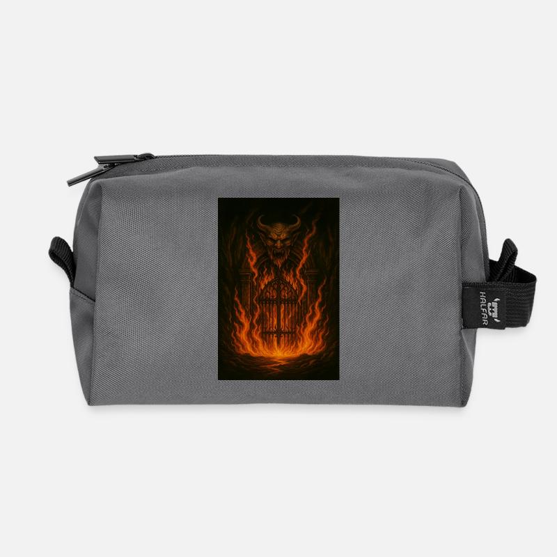 Firegate Demon Form - Recycled Toiletry Zip Bag - anthracite