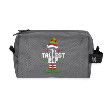Elfe Elf Weihnachtsgeschenk - Recycelte Kulturtasche - Anthrazit - Vorne